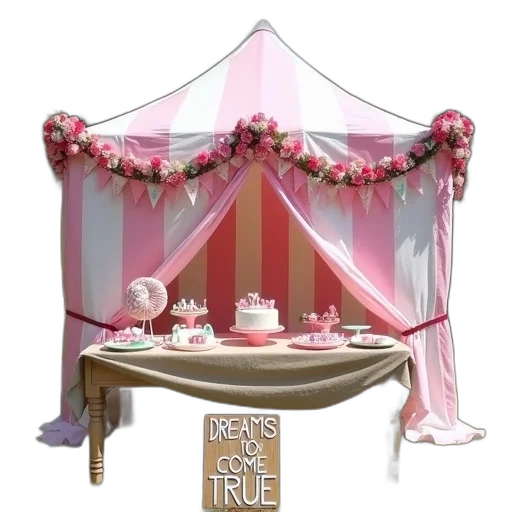 furniture, crown, 3d render, pastel, whimsical, outdoor, setting, pink transparent PNG cut-out