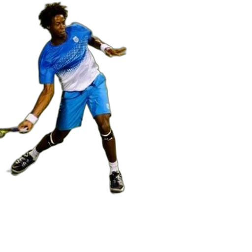 staff, photorealistic, 3d render, concept art, tennis, player, blue, white transparent PNG cut-out