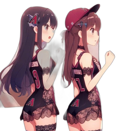 dress, hat, anime, concept art, pixel art, cartoon, red, dark transparent PNG cut-out