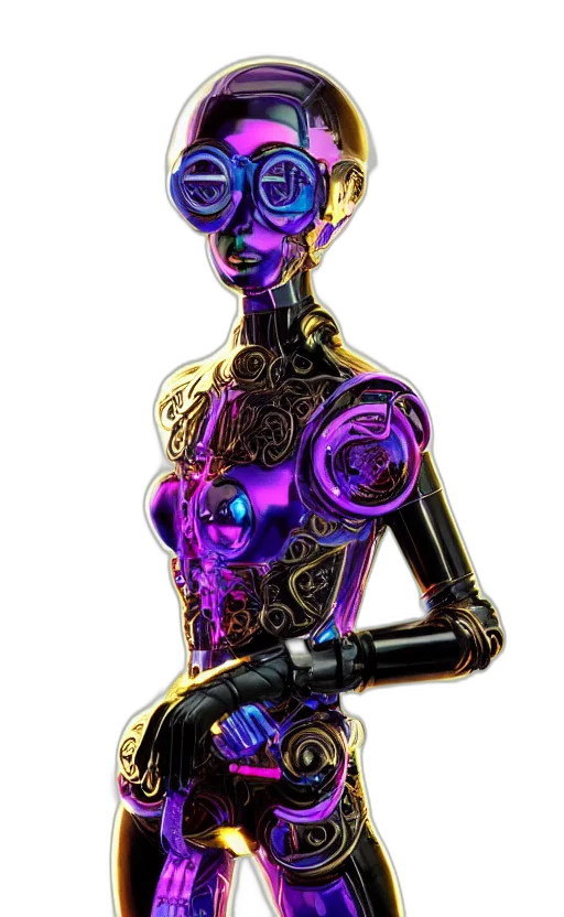 robot, mask, jewelry, dress transparent PNG cut-out