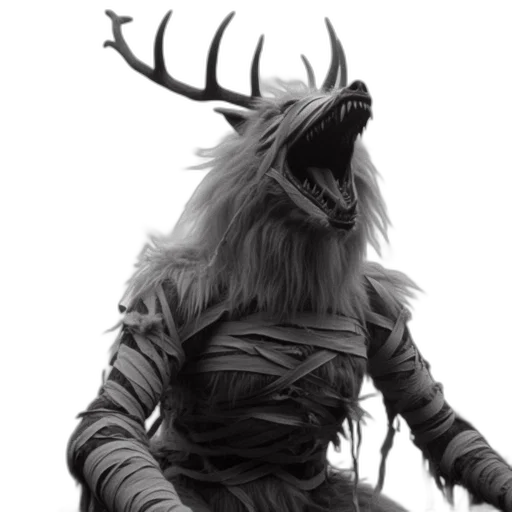 creature, animal, mask, dragon, concept art, fantasy art, 3d render, comic book art transparent PNG cut-out