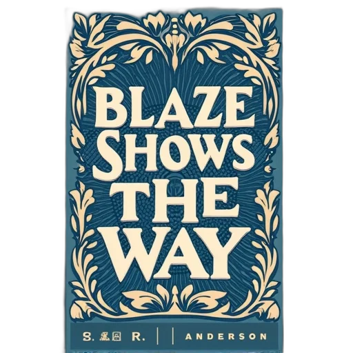 fire, cover, book, titled, blaze, shows, way, blue transparent PNG cut-out