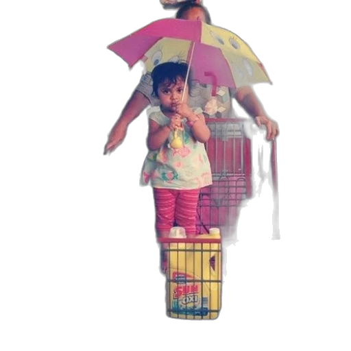umbrella, dress, jacket, staff, vaporwave, 3d render, concept art, photorealistic transparent PNG cut-out