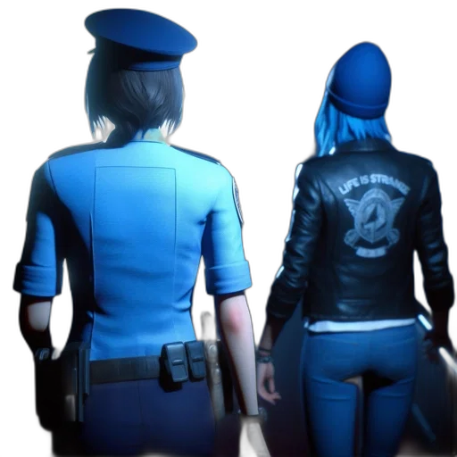 jacket, staff, concept art, 3d render, photorealistic, comic book art, blue, two transparent PNG cut-out