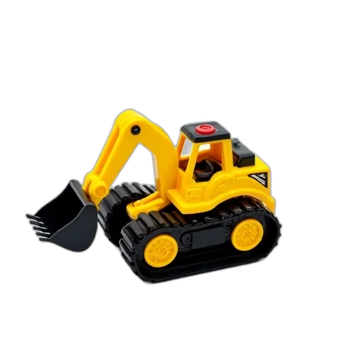 robot, weapon, animal, 3d render, yellow, toy, excavator, black transparent PNG cut-out