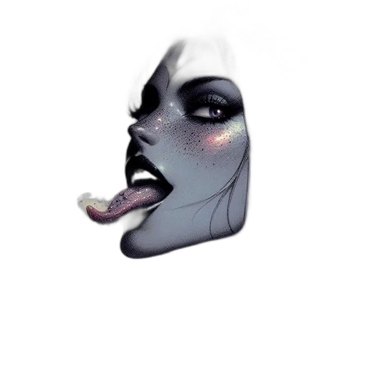 mask, face, creature, crown, concept art, photorealistic, cartoon, vaporwave transparent PNG cut-out