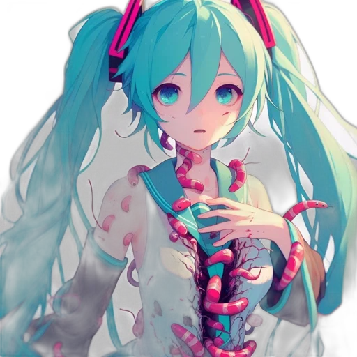 staff, dress, robot, weapon, pixel art, anime, vaporwave, concept art transparent PNG cut-out