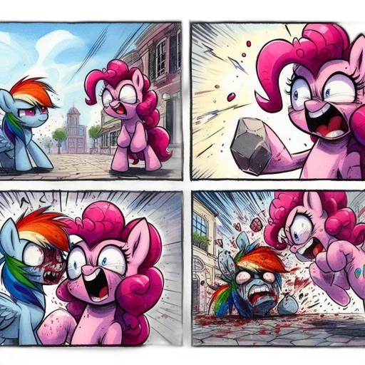 comic book art, concept art, fire, four-panel, comic, strip, two, little transparent PNG cut-out