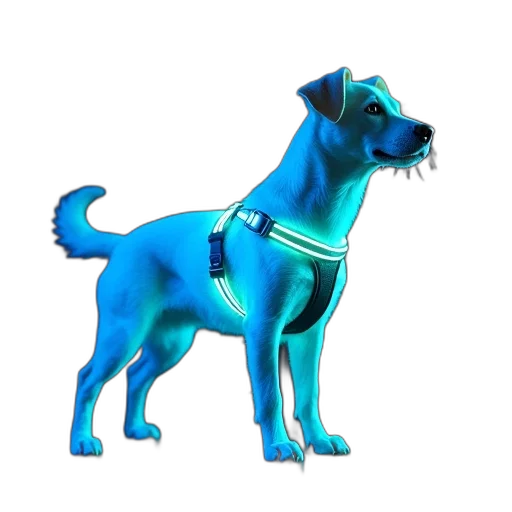 staff, animal, creature, 3d render, concept art, vaporwave, photorealistic, neon lights transparent PNG cut-out