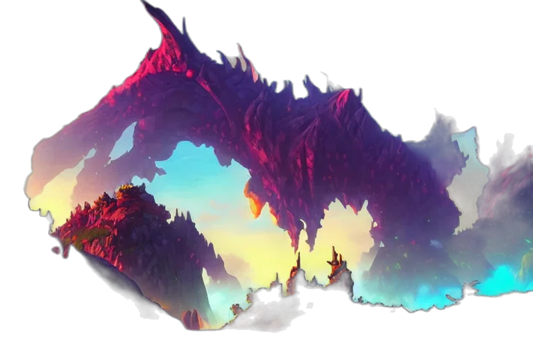 dragon, creature, sword, concept art transparent PNG cut-out