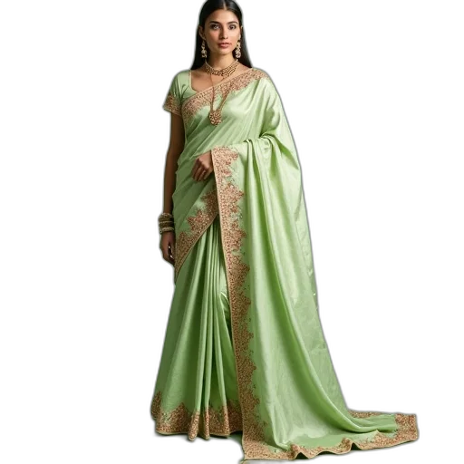 dress, green, earth tones, light transparent PNG cut-out