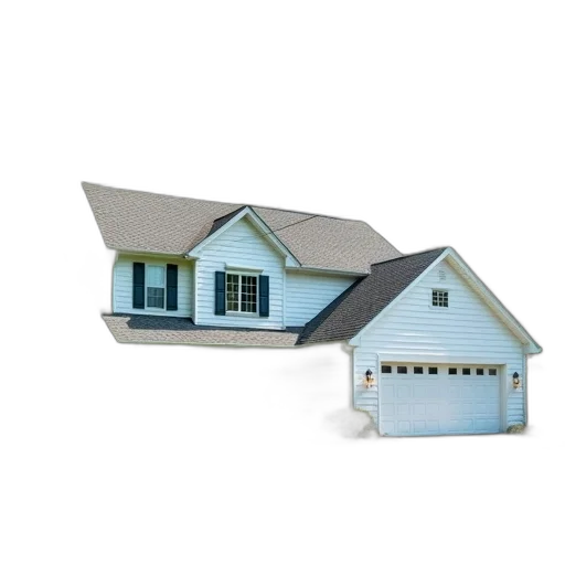 building, furniture, 3d render, concept art, photorealistic, two-story, house, gray transparent PNG cut-out