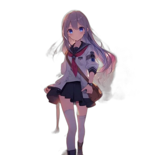 jacket, staff, dress, creature, anime, concept art, pixel art, 3d render transparent PNG cut-out