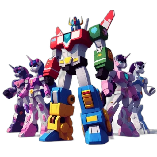 robot, concept art, 3d render, outer space, animated, characters, hybrid, robotic-unicorn transparent PNG cut-out