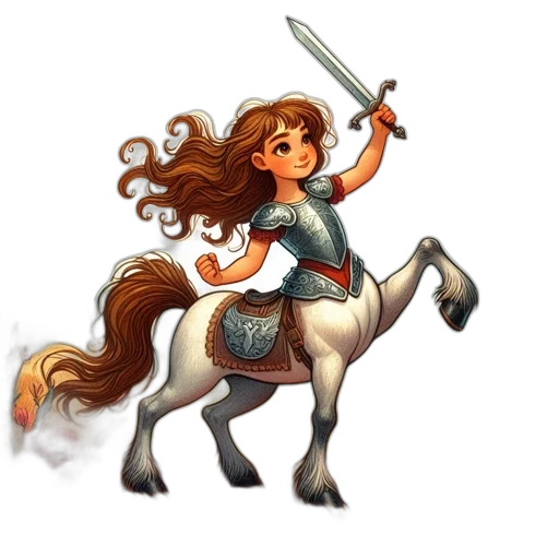 sword, staff, fantasy art, concept art, pixel art, cartoon, rider, white transparent PNG cut-out