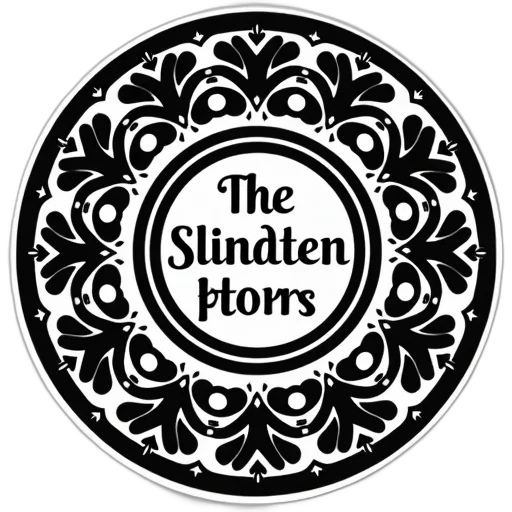 staff, flower, black, white transparent PNG cut-out