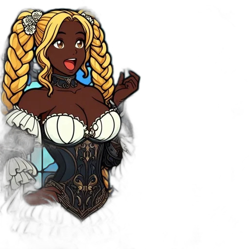 jewelry, dress, crown, fantasy art, concept art, pixel art, cartoon, earth tones transparent PNG cut-out