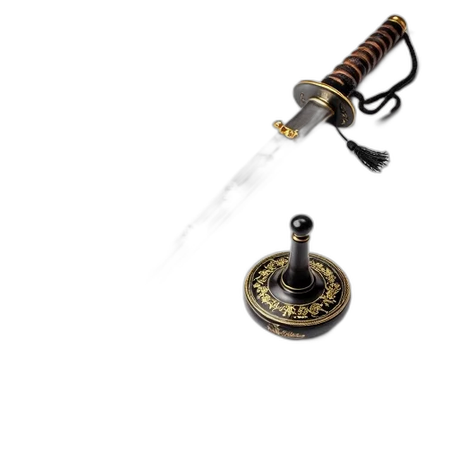 sword, staff, weapon, jewelry, 3d render, concept art, traditional, chinese transparent PNG cut-out