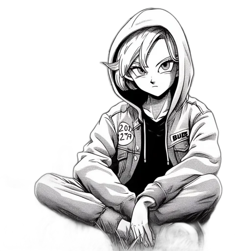 jacket, face, creature, mask, cartoon, concept art, anime, comic book art transparent PNG cut-out
