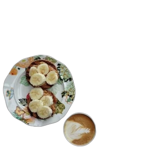 food, crown, staff, photorealistic, 3d render, plate, banana, toast transparent PNG cut-out