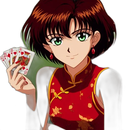 anime, photorealistic, cartoon, concept art, red, animated, woman, dress transparent PNG cut-out