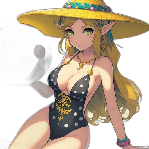 hat, dress, staff, concept art, anime, fantasy art, pixel art, monochrome transparent PNG cut-out