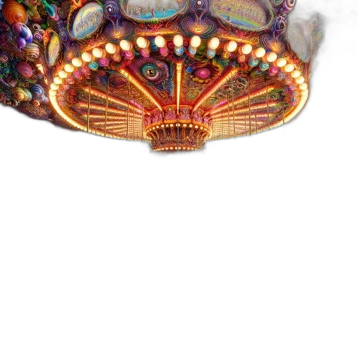 hat, crown, jewelry, mask, concept art, 3d render, outer space, elaborate transparent PNG cut-out