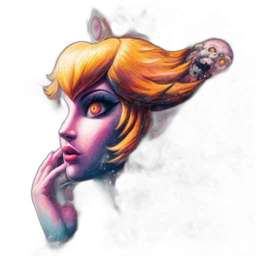 face, mask, dragon, staff, fantasy art, concept art, watercolor, photorealistic transparent PNG cut-out