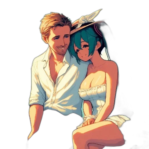 dress, mask, anime, pixel art, concept art, comic book art, underwater, beach transparent PNG cut-out
