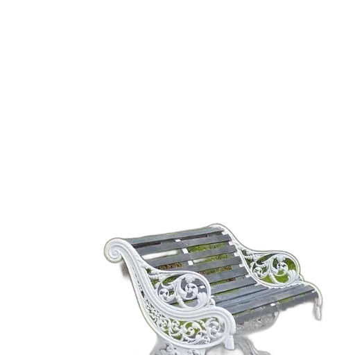 furniture, photorealistic, 3d render, white, bench, sits, front, variety transparent PNG cut-out