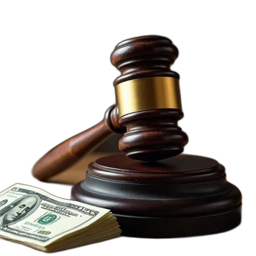 gavel, wooden, handle, gold-colored, head, rests, black, stand transparent PNG cut-out