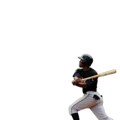 weapon, sword, animal, staff, 3d render, baseball, player, black transparent PNG cut-out