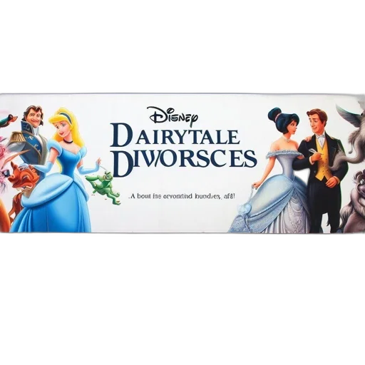 billboard, promotes, fairytale, divorces, featuring, classic, disney, characters transparent PNG cut-out