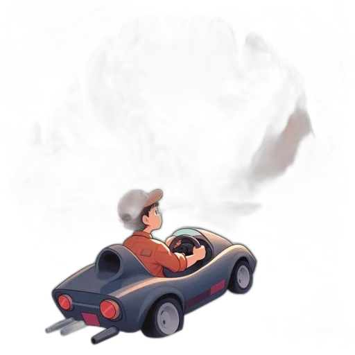 car, concept art, 3d render, fantasy art, pixel art, fog, outer space, snow transparent PNG cut-out