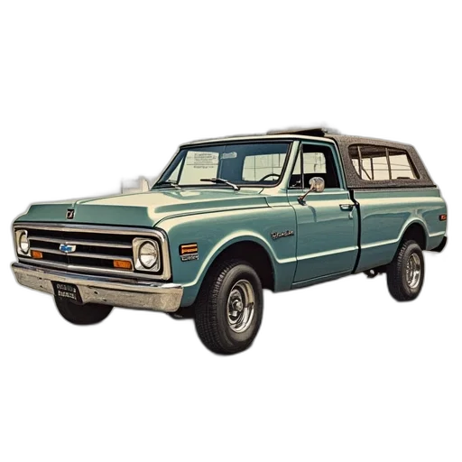 car, photorealistic, 3d render, chevy transparent PNG cut-out