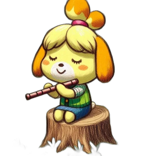 staff, weapon, crown, animal, pixel art, concept art, fantasy art, watercolor transparent PNG cut-out