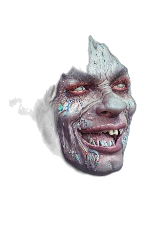 mask, face, creature, staff transparent PNG cut-out