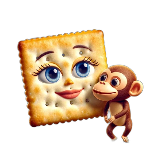 food, animal, creature, face, 3d render, photorealistic, pixel art, concept art transparent PNG cut-out