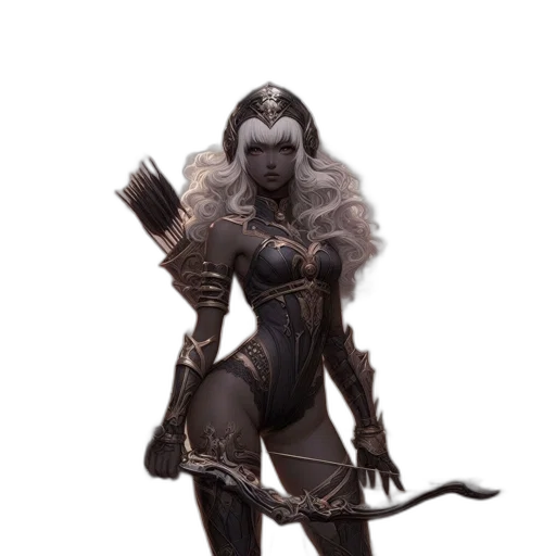 staff, sword, fantasy art, concept art, 3d render, comic book art, dark, monochrome transparent PNG cut-out