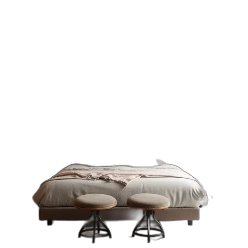 furniture, crown, 3d render, photorealistic, concept art, earth tones, monochrome, dark transparent PNG cut-out