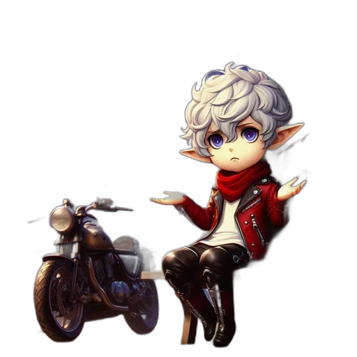 jacket, weapon, dragon, concept art, pixel art, fantasy art, cartoon, red transparent PNG cut-out