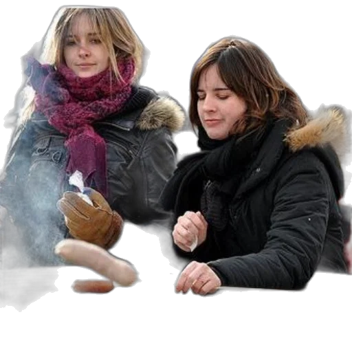 jacket, umbrella, photorealistic, concept art, oil painting, 3d render, snow, fog transparent PNG cut-out