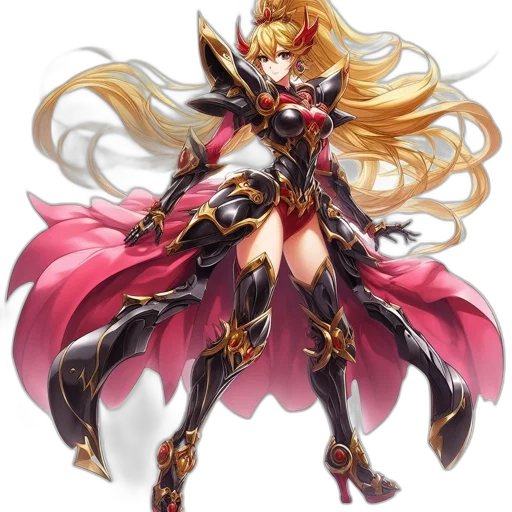 weapon, dress, sword, concept art, anime, fantasy art, pixel art, red transparent PNG cut-out