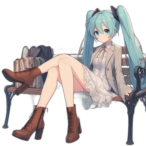 furniture, dress, shoes, staff, anime, concept art, pixel art, cartoon transparent PNG cut-out