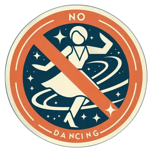 outer space, image, portrays, circular, sign, featuring, dancing, woman transparent PNG cut-out