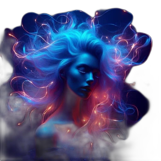 hair, mask, crown, face, fantasy art, concept art, photorealistic, comic book art transparent PNG cut-out