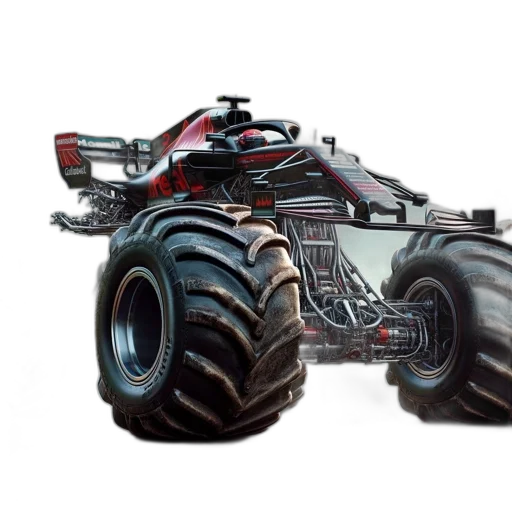 car, weapon, robot, concept art, photorealistic, 3d render, fantasy art, enormous transparent PNG cut-out