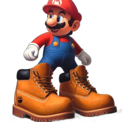 shoes, animal, hat, weapon, 3d render, photorealistic, concept art, pixel art transparent PNG cut-out