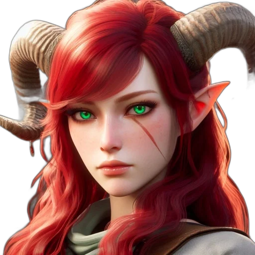 dragon, face, fantasy art, concept art, photorealistic, 3d render, red, woman transparent PNG cut-out