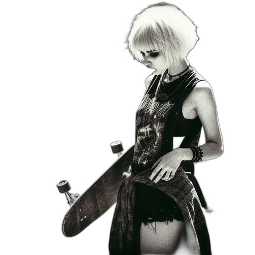 weapon, staff, jacket, sword, cyberpunk, concept art, fantasy art, comic book art transparent PNG cut-out